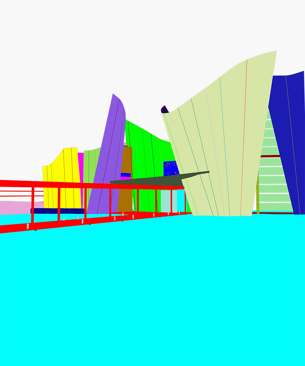 msueo del barroco render wirecolor v ray