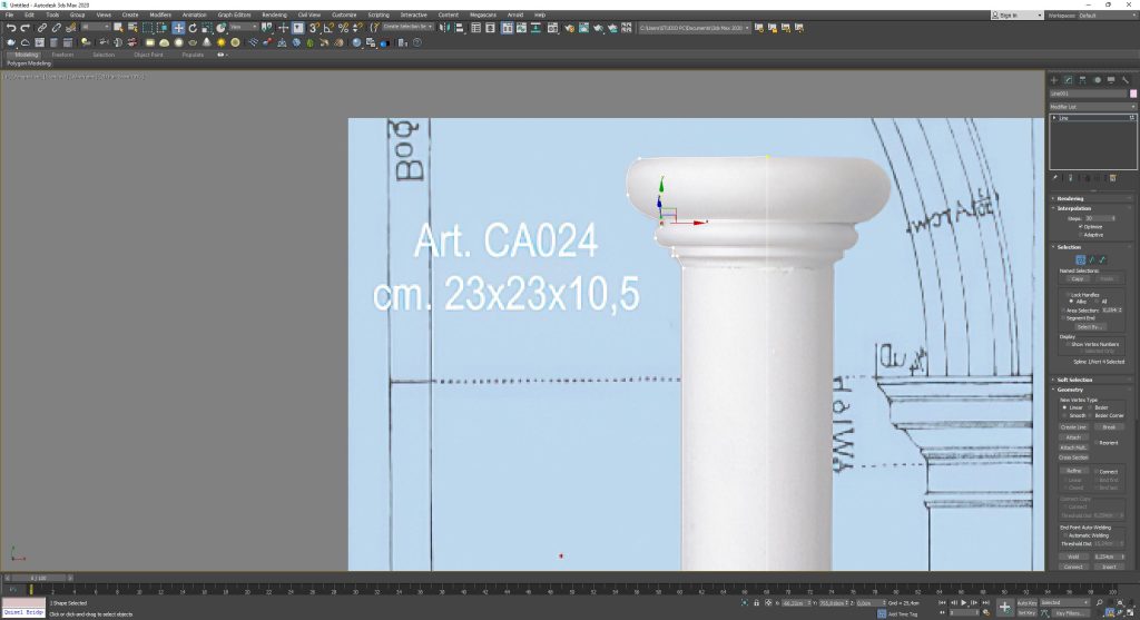 modellare colonne 3D