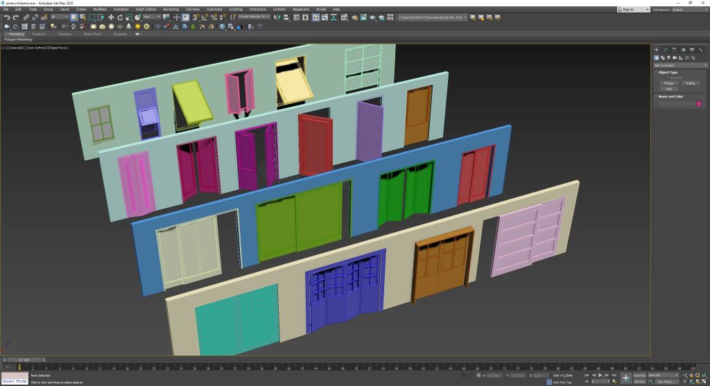 oggetti windows e doors 3ds max