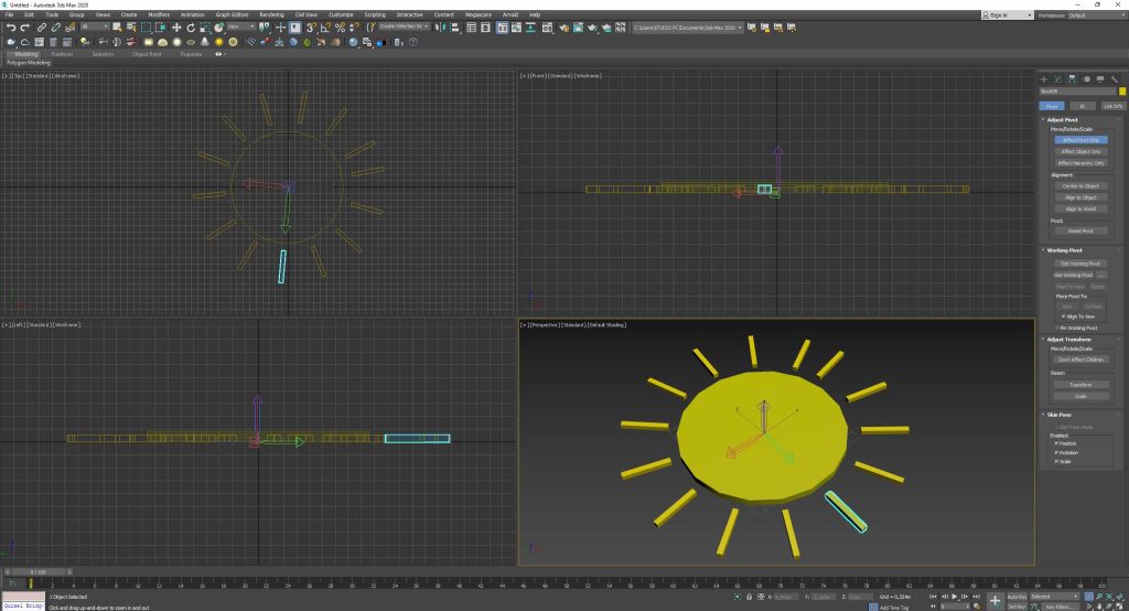 pivot point 3d studio max 1