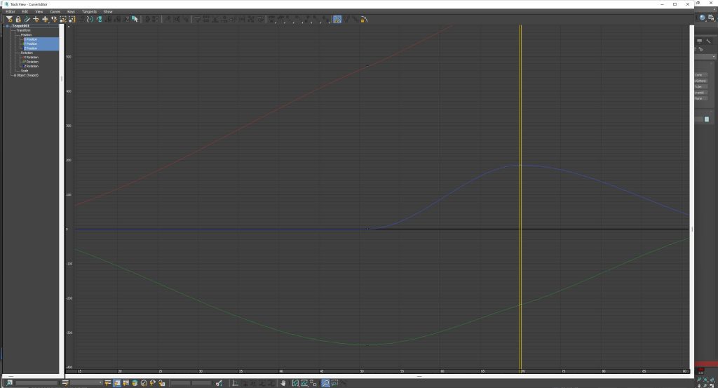 3d Studio Max curve editor