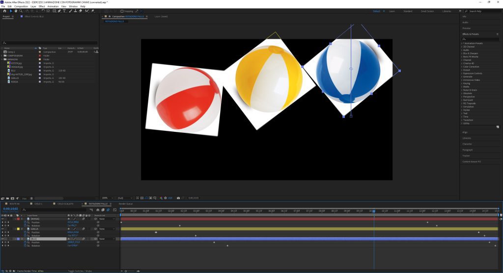 Animazioni di base After Effects