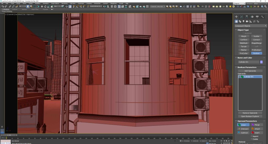 Compound objects boolean 3DS Max