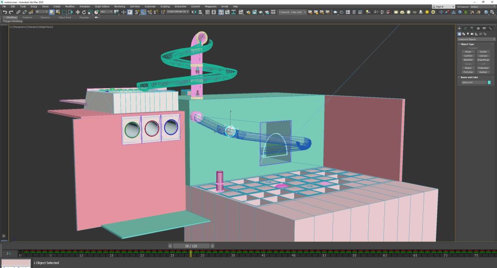 Keyframe e timeline animazione 3d