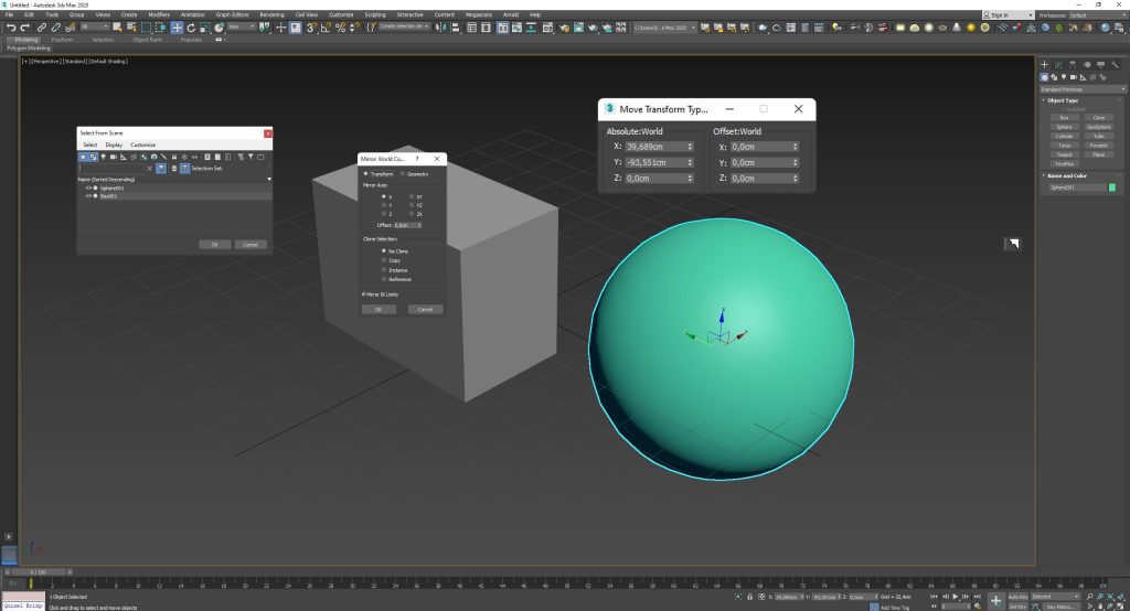 interfaccia grafica e menu 3D Studio Max