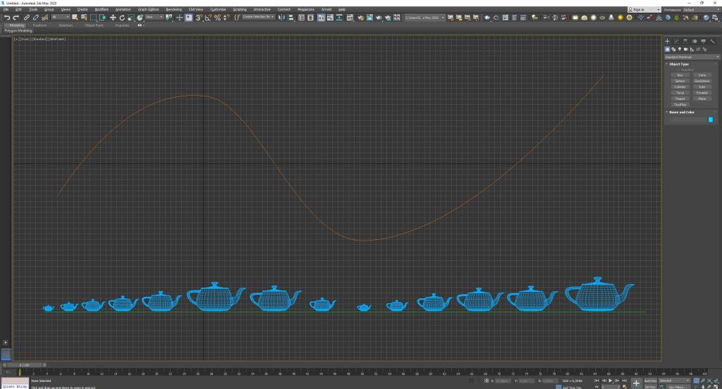 le forme bidimensionali 3ds max path constraint