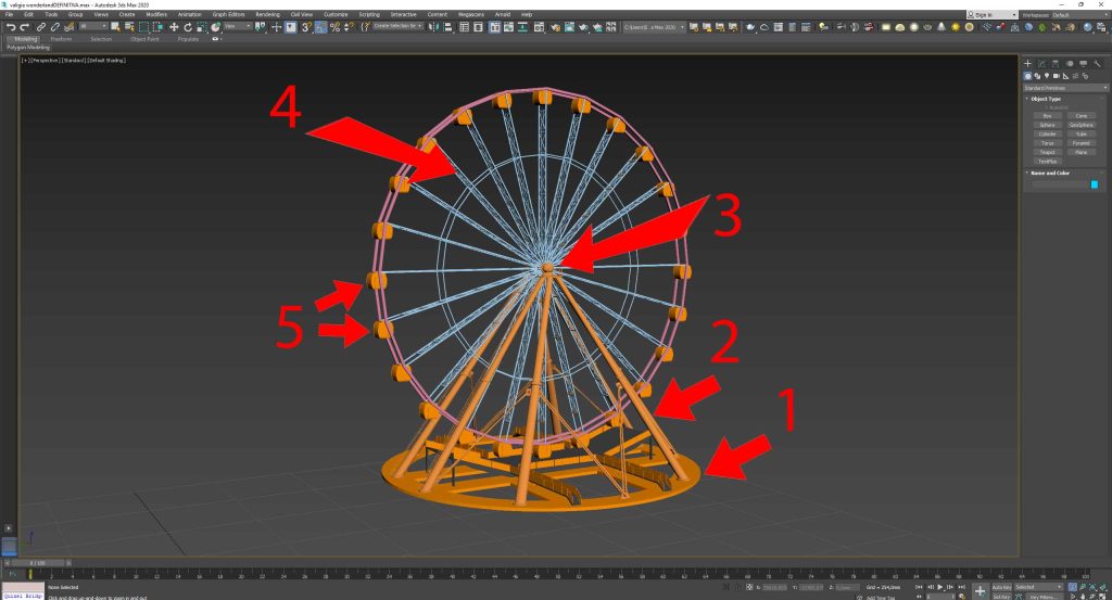 menu gerarchia 3DS Max