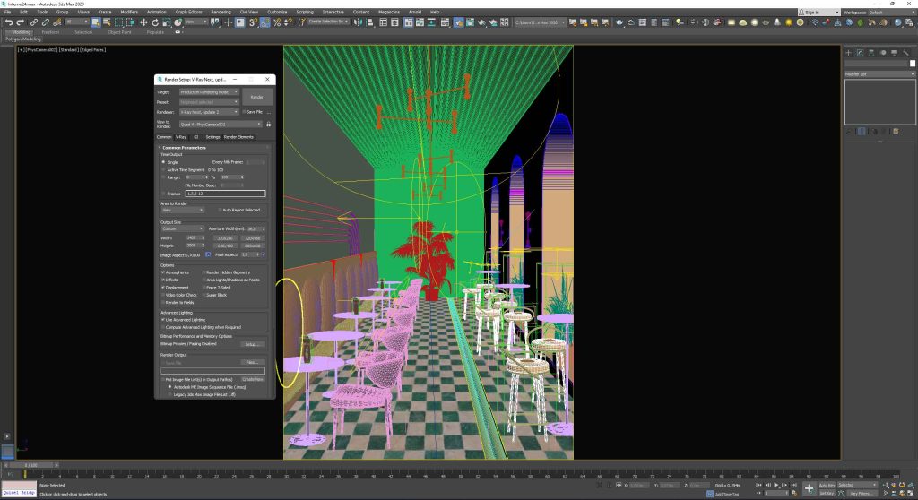 menu render setup 3D Studio Max