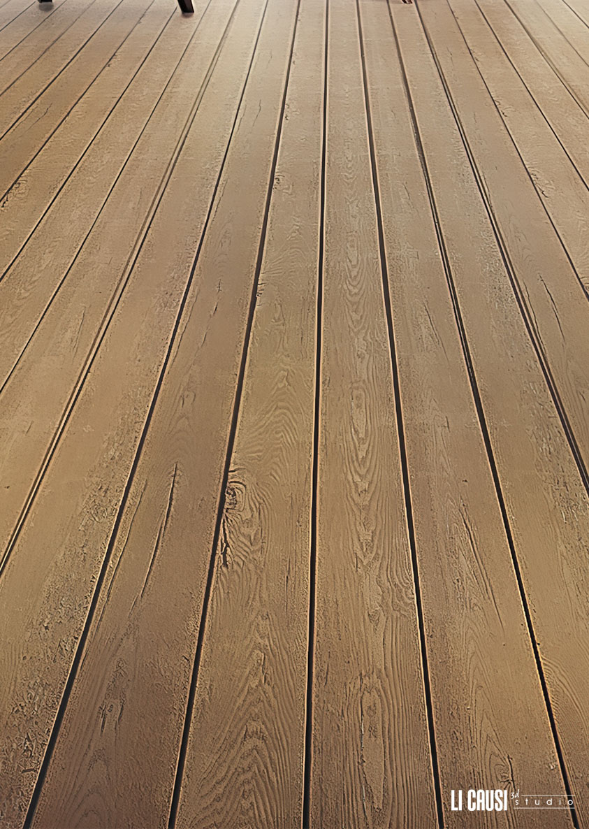 rendering texture del dettaglio del pavimento in legno per interni