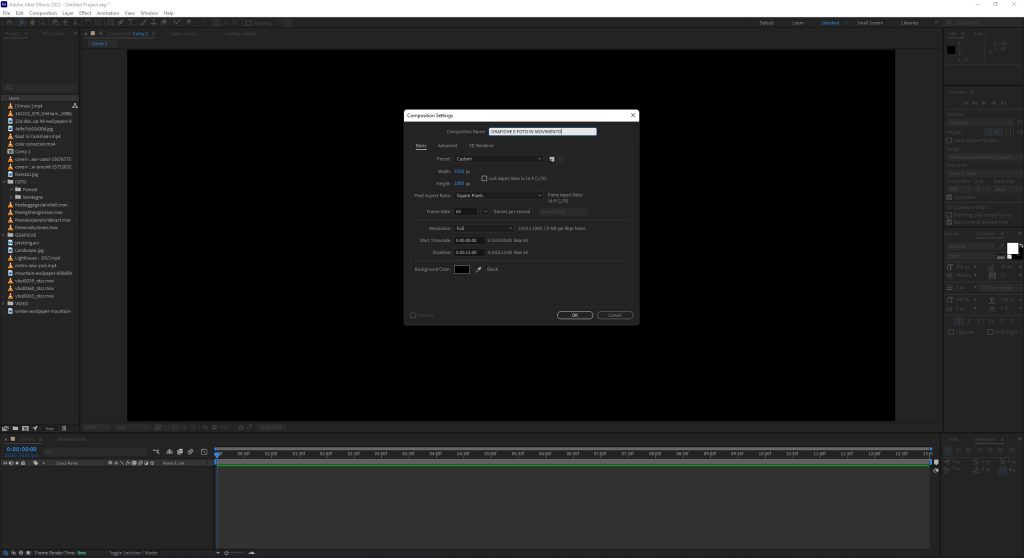 Creare una composizione in After Effects 1024x558 1