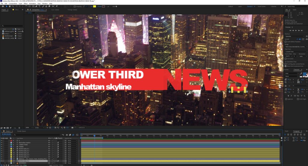 Creazione e animazione testi After Effects 1024x554 1