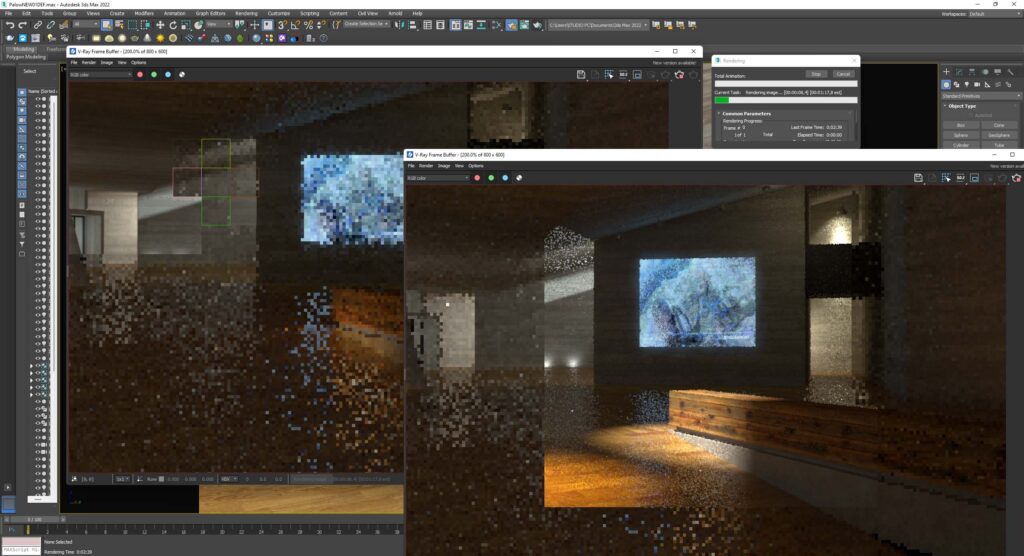 Differenze di rendering fra gli image sampler con V Ray