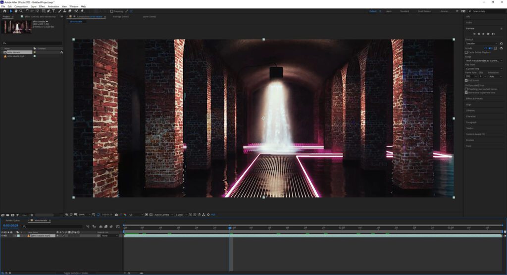 Effetti particellari cascata con After Effects