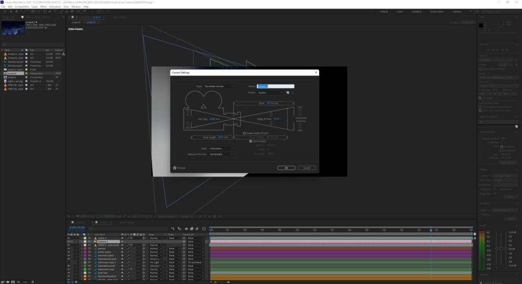La camera di After Effects