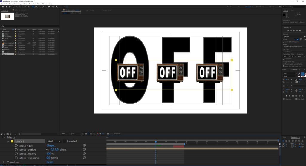 Lavorare e animare le maschere per la grafica in movimento con After Effects