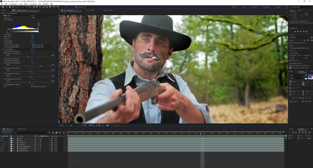 Post produzione video per film e cortometraggi con After Effects