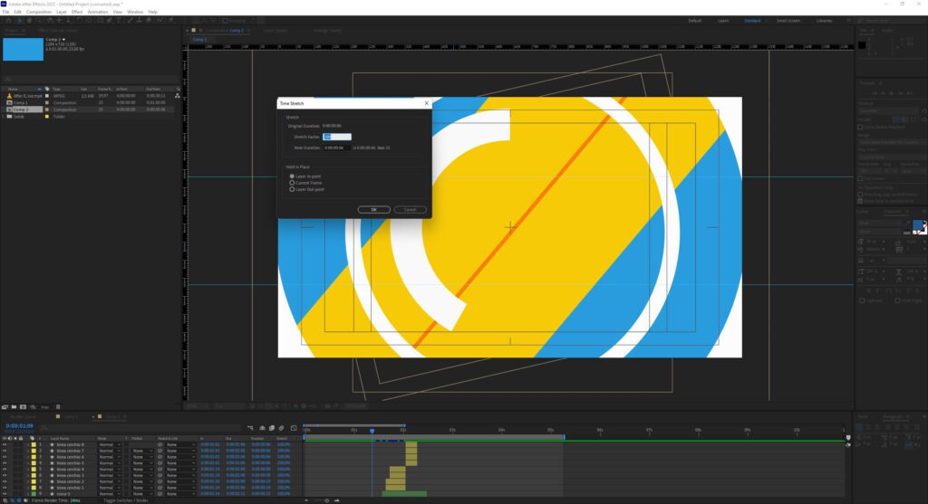 Velocizzare o rallentare le animazioni video in After Effects