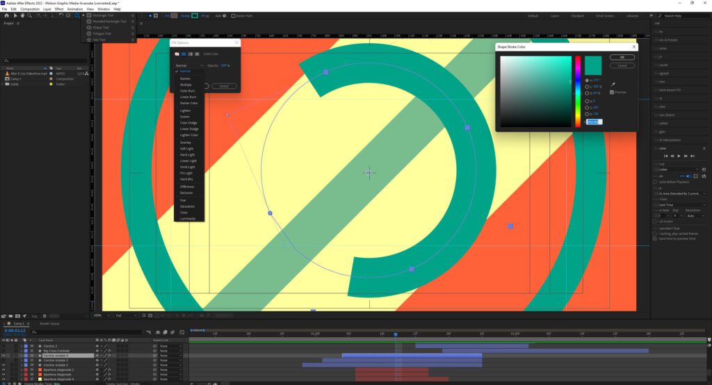 livelli forma After Effects