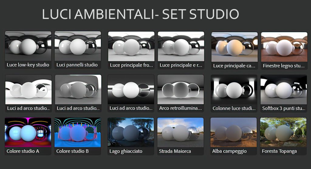 Luci e ombre 3D Adobe Dimension