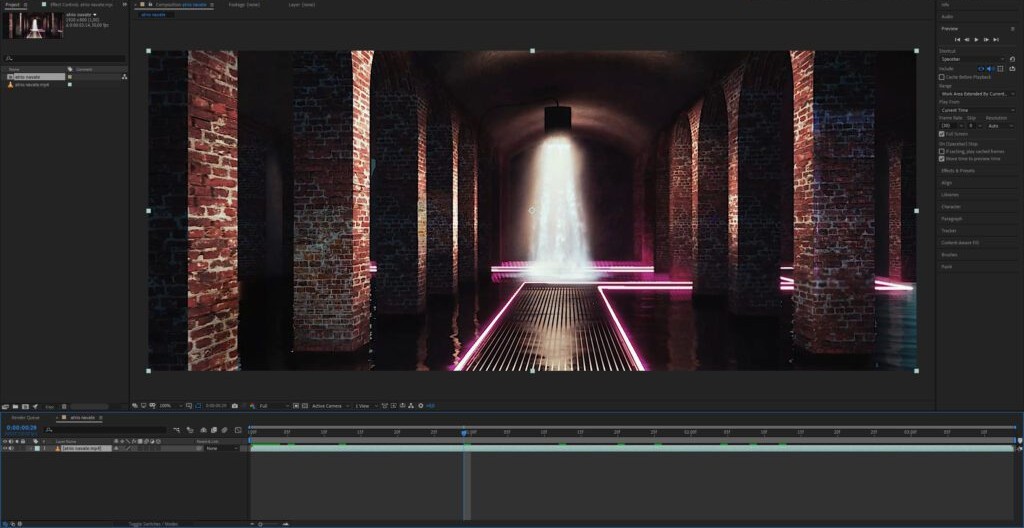 Effetti particellari cascata con After Effects 1024x557 1