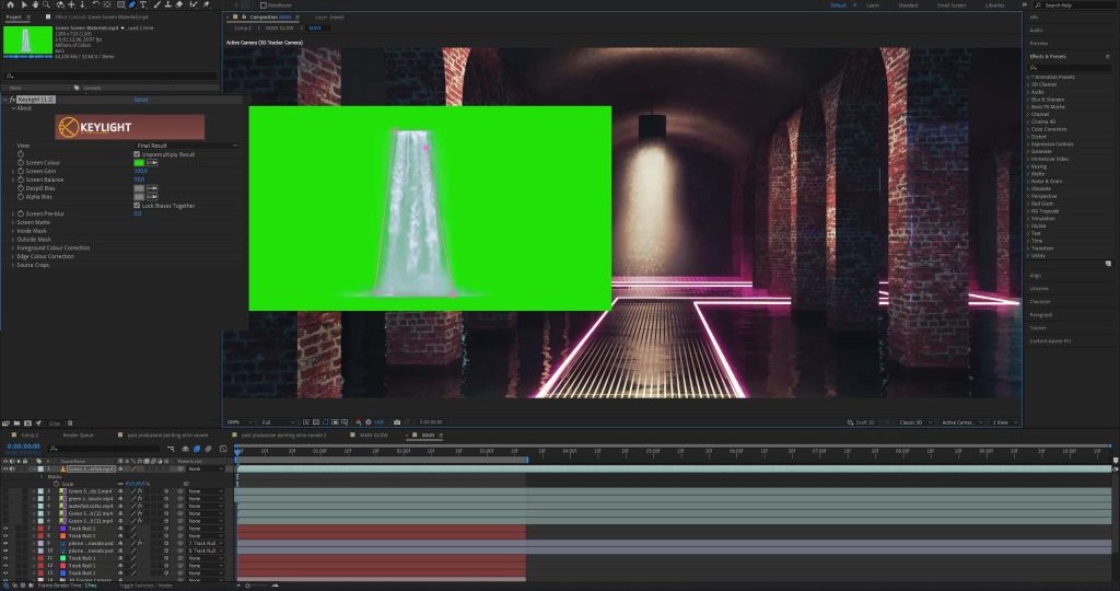 Green screen After Effects cascata 1024x558 1