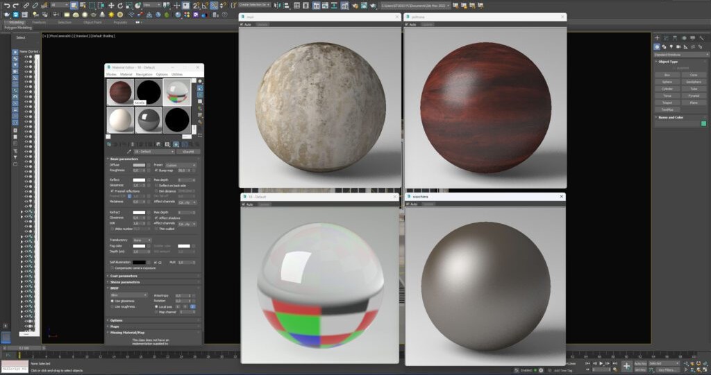 Il pannello materiali e delle texture di V Ray per 3D Studio Max 1024x558 2