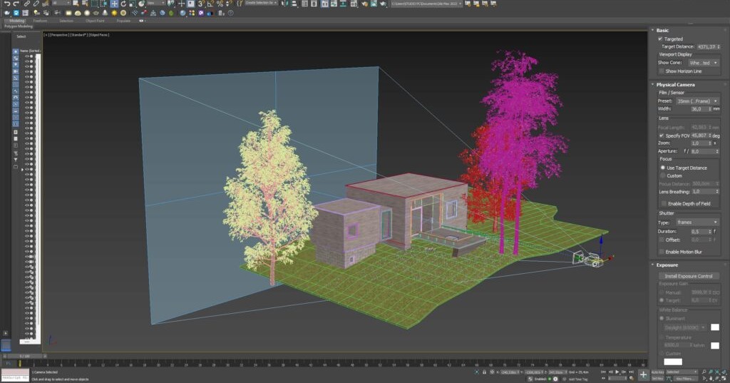Impostazioni di camera per V Ray con 3D Studio Max 1024x557 1