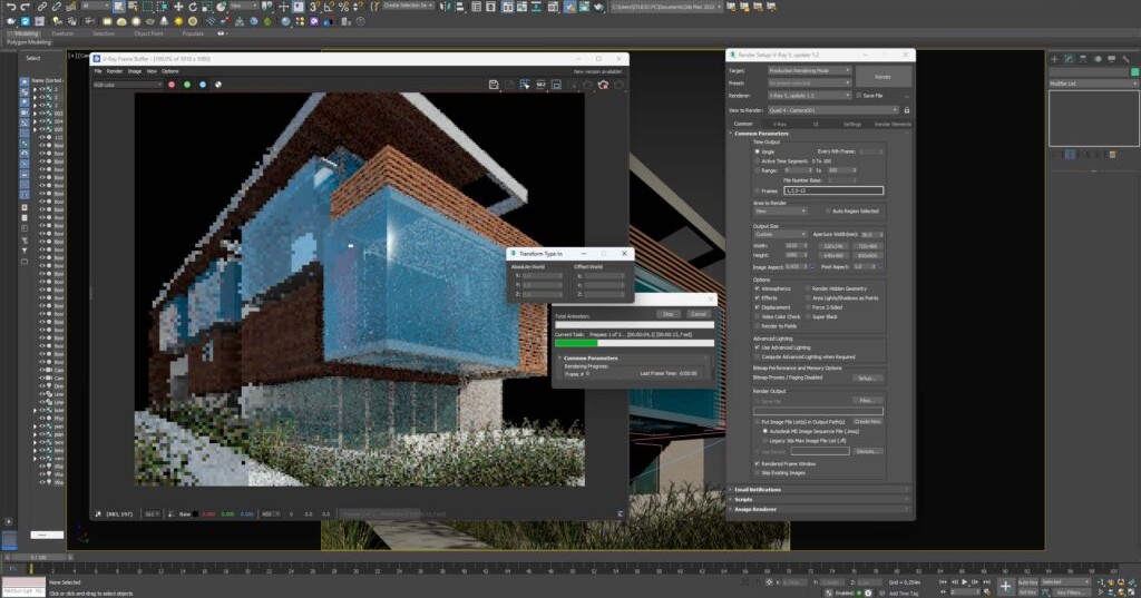 Rendering esterno villa con effetti di luce sui vetri 1024x556 2