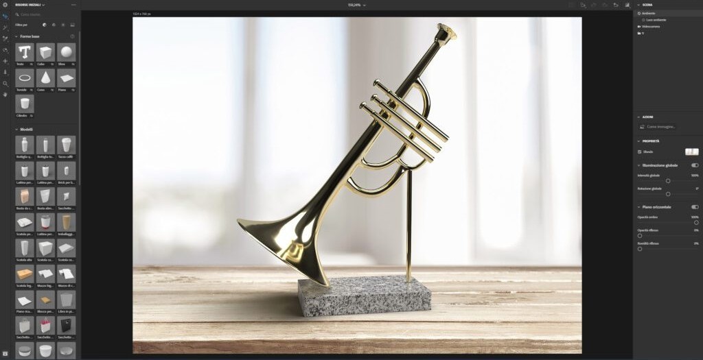 Set 3D per oggetti con Adobe Dimension 1024x558 2