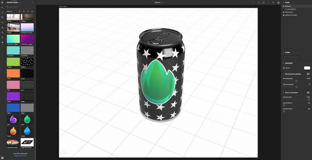 Texture painting 3D Adobe Dimension 1024x556 1