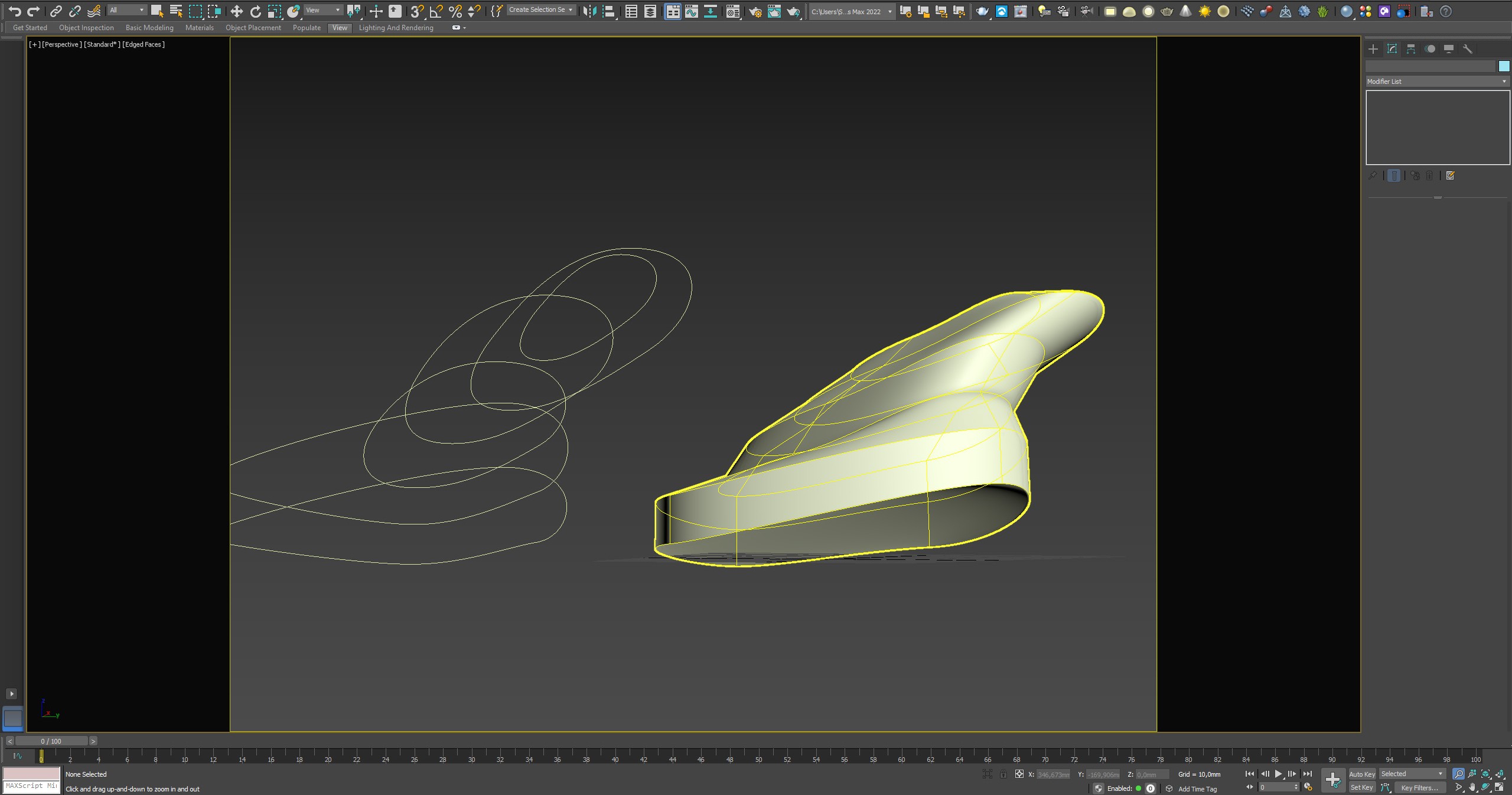 cross section e surface con 3D Studio